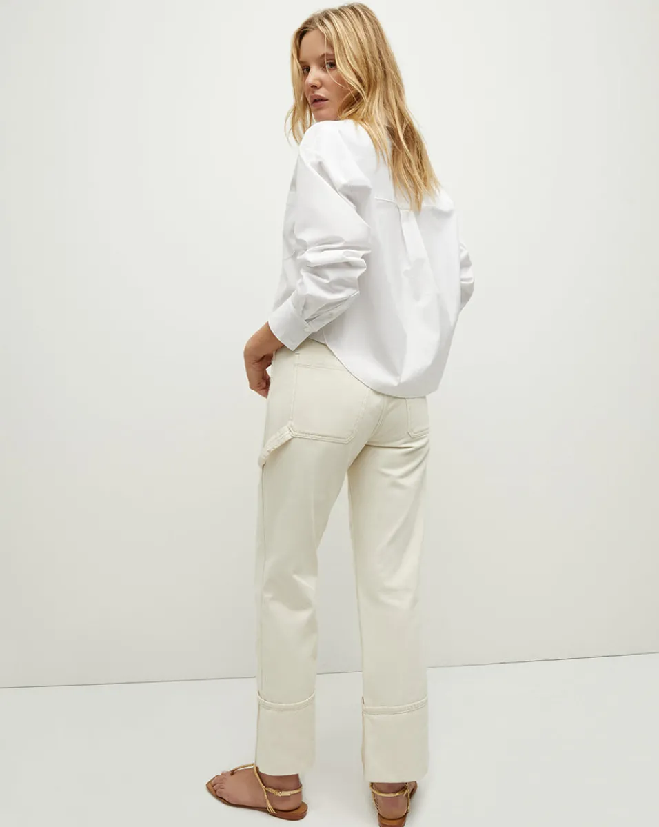 Dylan Cuffed Cargo Straight-Leg Jean in>Veronica Beard Online