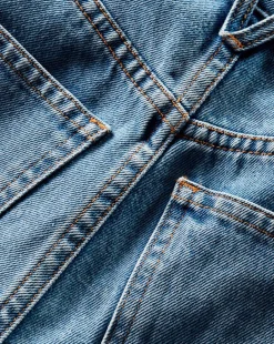 Dylan Cuffed Straight-Leg Jean in Silverwood Blue><noscript><img width=