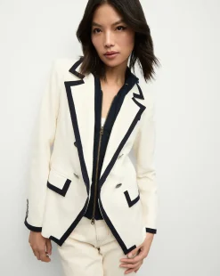 Edison Dickey Jacket in>Veronica Beard Hot