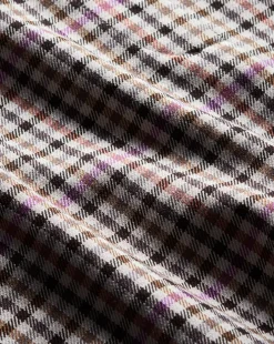 Elara Plaid Mini Skirt in Oat, Pink & Red Check><noscript><img width=