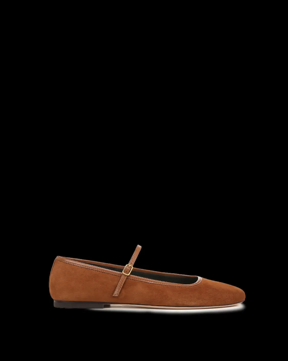 Ellie Suede Flat in>Veronica Beard