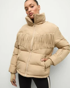 Fairbanks Fox Puffer Jacket in>Veronica Beard Hot