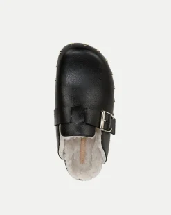Fern Shearling Clog in Leather><noscript><img width=