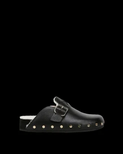 Fern Shearling Clog in Leather><noscript><img width=