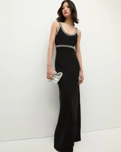 Flores Rhinestone Maxi Dress in>Veronica Beard Outlet