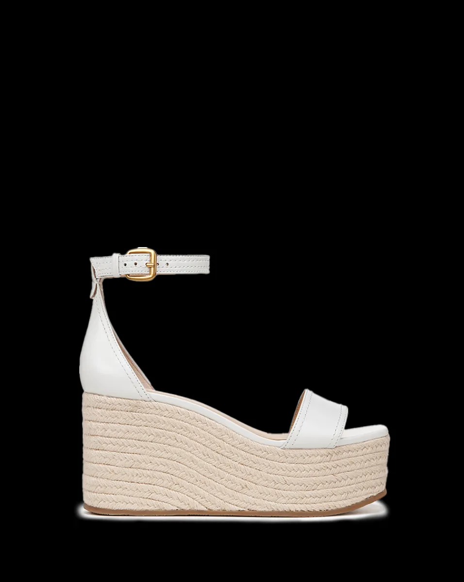 Gianna Raffia Wedge Sandal in>Veronica Beard