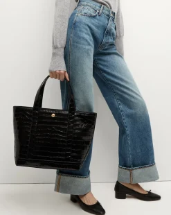 Grand Croc-Embossed Goody Bag in><noscript><img width=