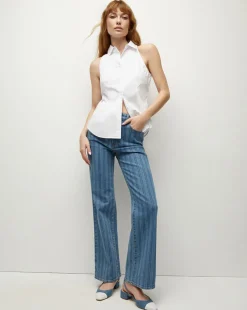 Harper Poplin Top in>Veronica Beard Sale