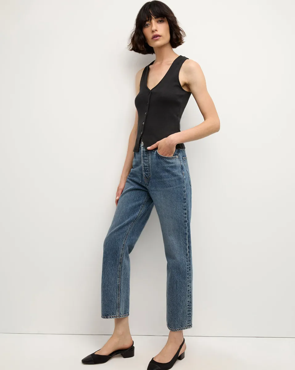 Hoorne Vest Tank Top in>Veronica Beard Sale