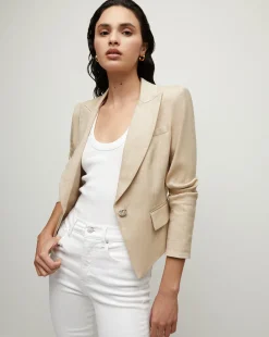 Hosanna Khaki Linen Dickey Jacket><noscript><img width=
