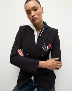 Houston Texans Dickey Jacket in Navy/Silver>Veronica Beard Best