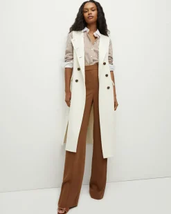 Hoxton Long Vest in>Veronica Beard Hot