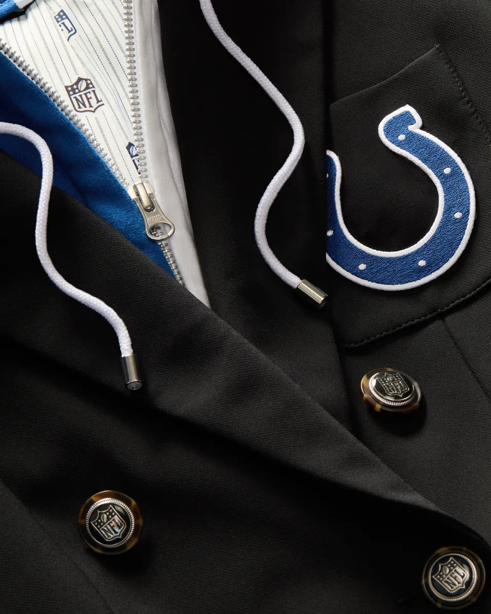 Indianapolis Colts Dickey Jacket in Black/Silver>Veronica Beard New