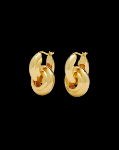 Interlocking Hoop Earring><noscript><img width=