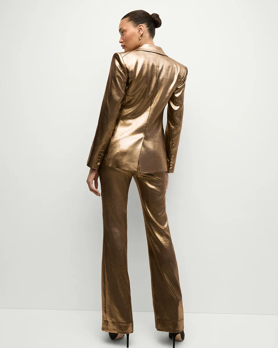 Izara Dickey Jacket in Vintage Gold x Poppy Delevingne>Veronica Beard Sale