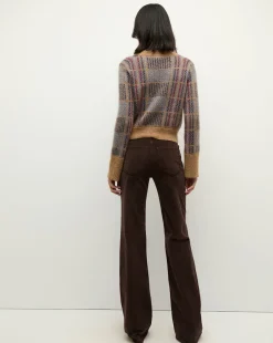 Jacira Plaid Cardigan in Russet><noscript><img width=