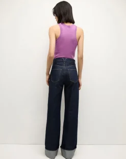 Jerrel Cashmere Tank Top in Purple><noscript><img width=