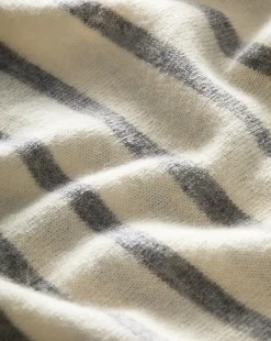 Jerrel Striped Cashmere Tank in Ivory/Heather Grey><noscript><img width=