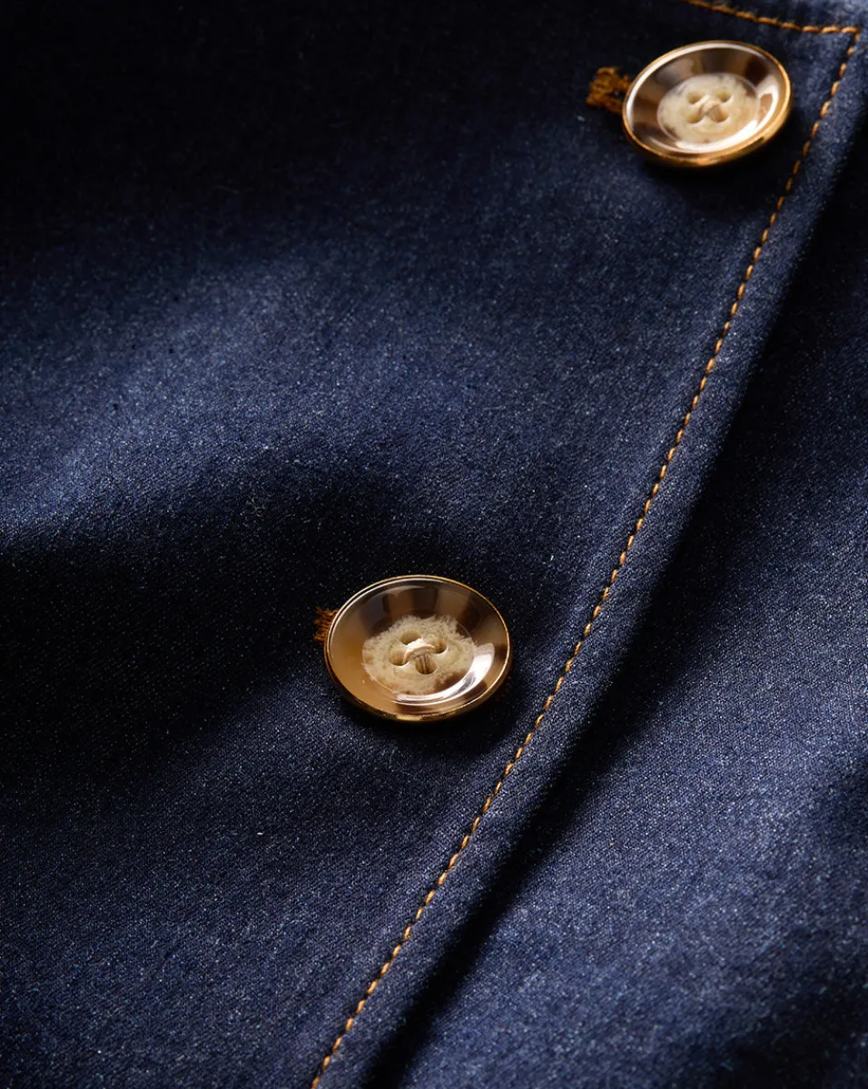 Jessup Denim Vest in Dark Oxford>Veronica Beard Clearance