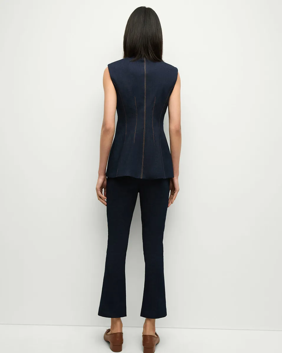 Jessup Denim Vest in Dark Oxford>Veronica Beard Clearance