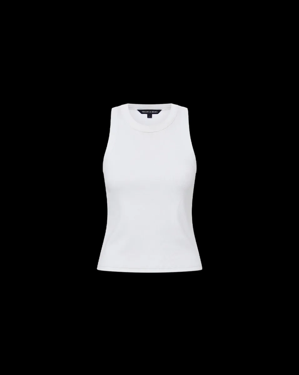 Jordyn Cropped Tank in>Veronica Beard Clearance
