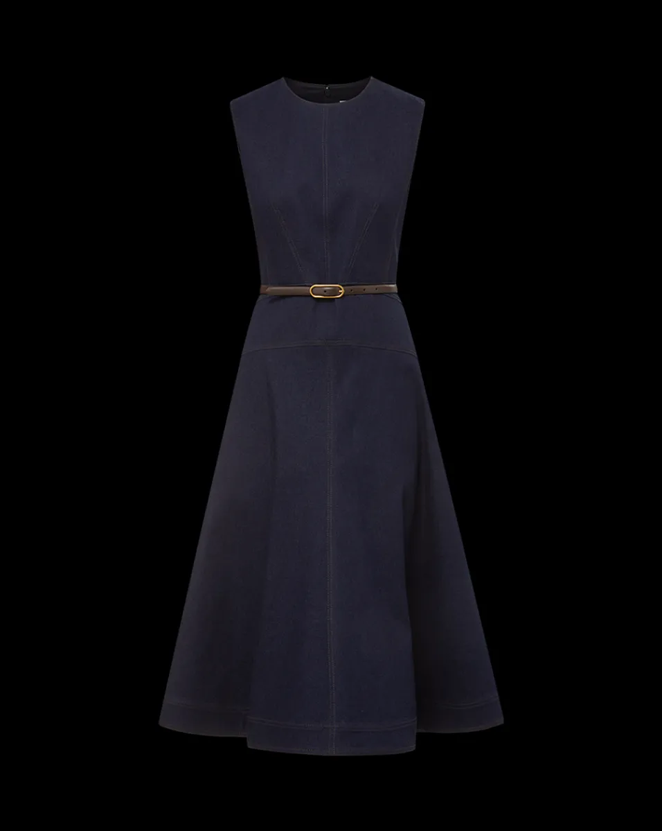 Karrigan Denim Midi Dress in Dark Wash>Veronica Beard Online