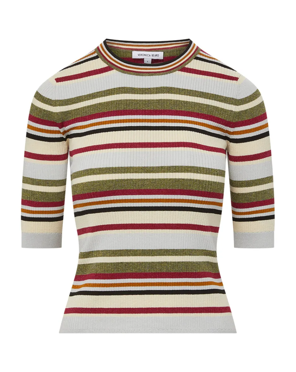 Kavya color Striped Ribbed Sweater>Veronica Beard Outlet