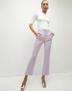 Kean Orchid Slim-Leg Pant>Veronica Beard Discount