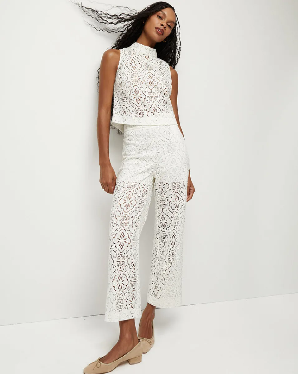 Kehlani Floral Lace Wide-Leg Pant>Veronica Beard Outlet