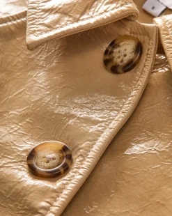 Kian Coated Leather Jacket in><noscript><img width=