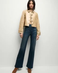 Kian Coated Leather Jacket in><noscript><img width=