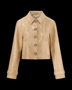 Kian Coated Leather Jacket in><noscript><img width=