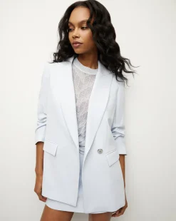 Kimmel Crepe Dickey Jacket in Blue Mist>Veronica Beard