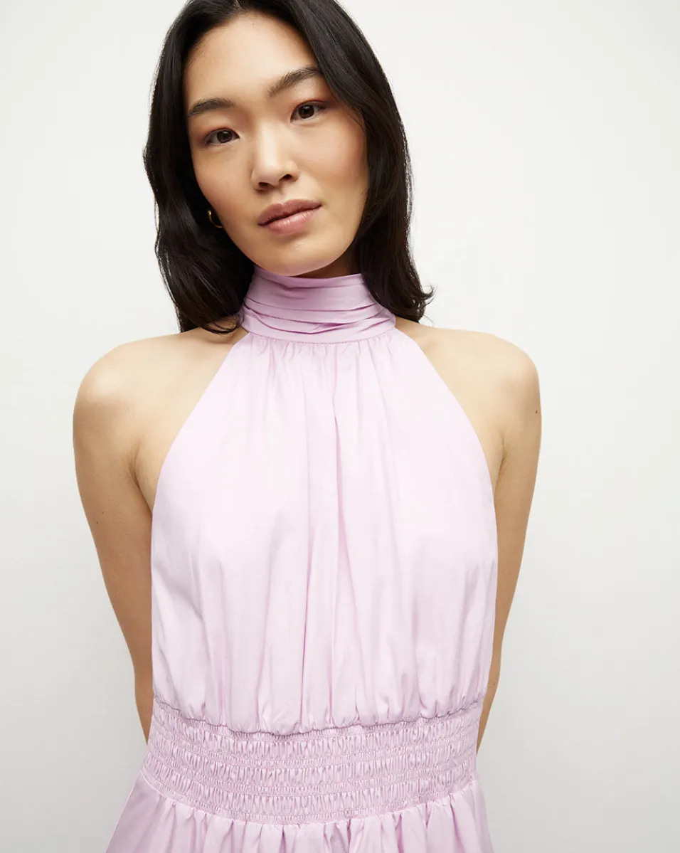 Kinny Poplin Halter Midi Dress>Veronica Beard Outlet