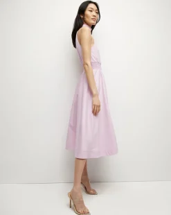 Kinny Poplin Halter Midi Dress><noscript><img width=