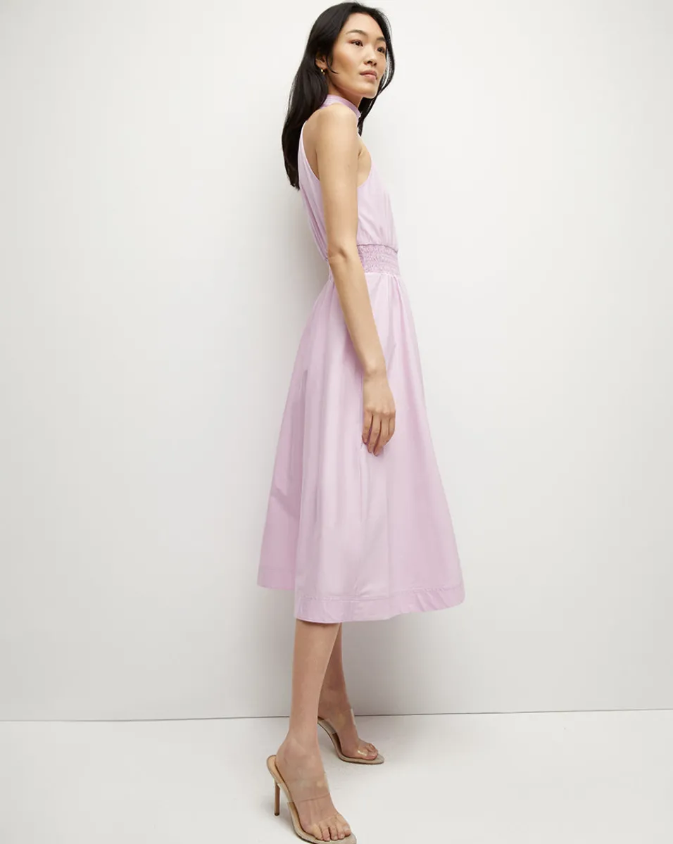 Kinny Poplin Halter Midi Dress>Veronica Beard Outlet