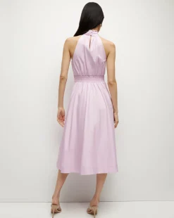 Kinny Poplin Halter Midi Dress><noscript><img width=
