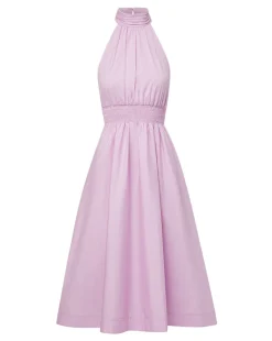 Kinny Poplin Halter Midi Dress><noscript><img width=