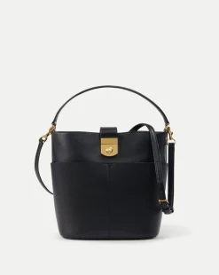 Large Crest Lock Bucket Bag in>Veronica Beard Clearance