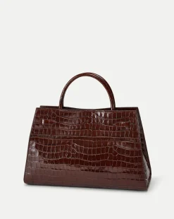 Large Croc-Embossed Dash Bag in><noscript><img width=