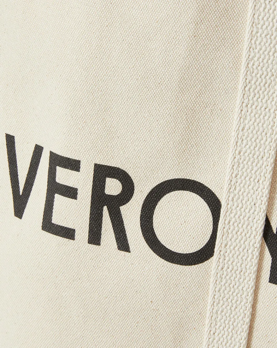 Large Logo Canvas Tote in>Veronica Beard Best