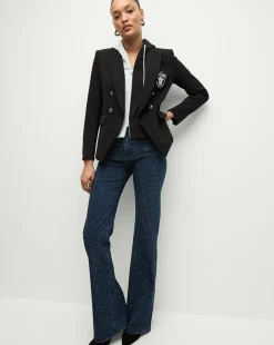 Las Vegas Raiders Dickey Jacket in Black/Silver>Veronica Beard Clearance