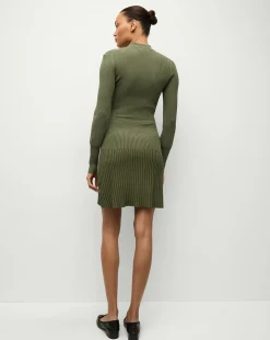 Lauper Sweater Dress in Stone Army><noscript><img width=