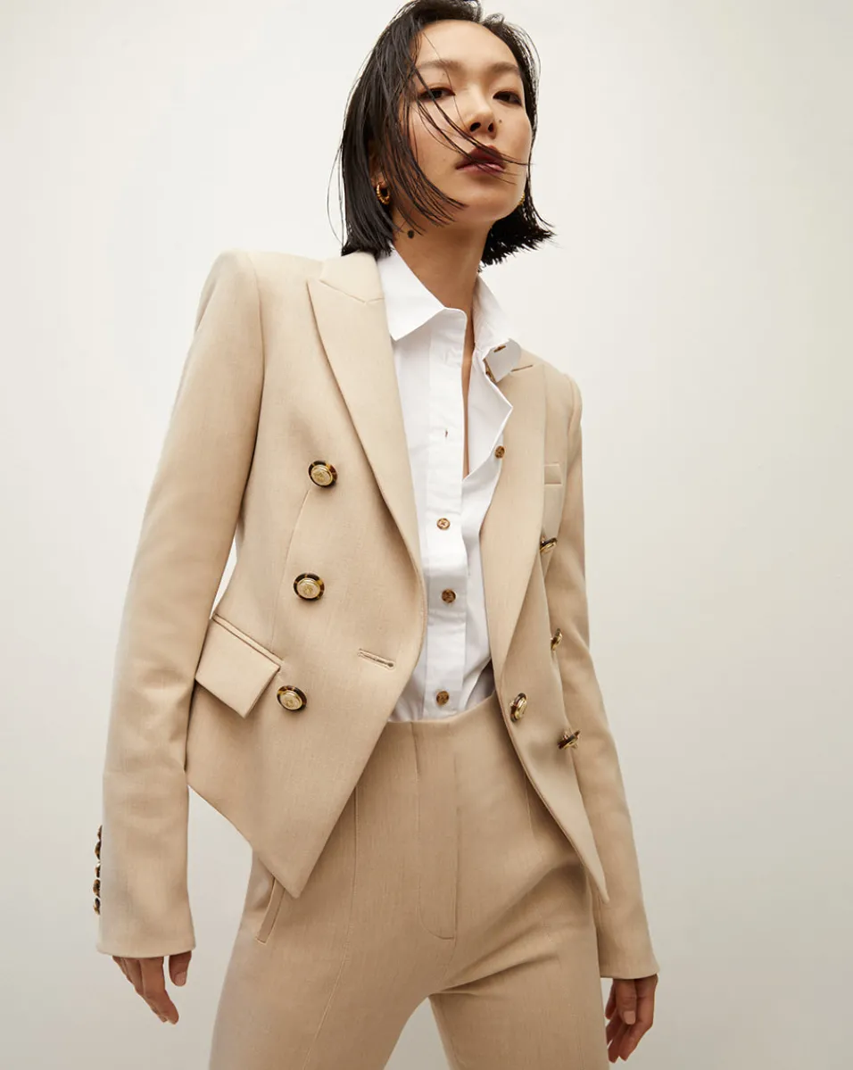 Libby Poplin Button-Down Shirt>Veronica Beard Sale