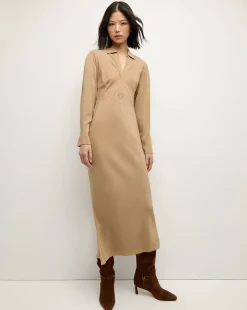 Liberty Maxi Dress in Beige>Veronica Beard Online