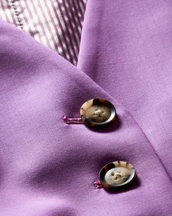 Liff Vest in Purple | Blazer Vest><noscript><img width=