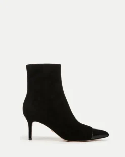 Lisa Cap-Toe Heeled Ankle Boot in>Veronica Beard New