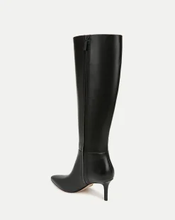 Lisa Leather Mid-Heel Tall Boot in><noscript><img width=