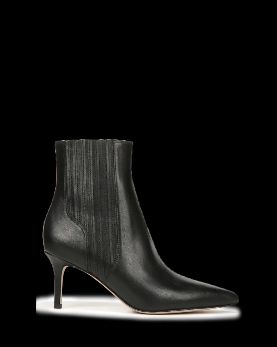 Lisa Mid-Heel Leather Bootie>Veronica Beard Best