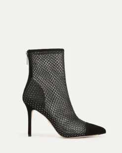 Lisa Rhinestone Mesh Bootie in>Veronica Beard Online